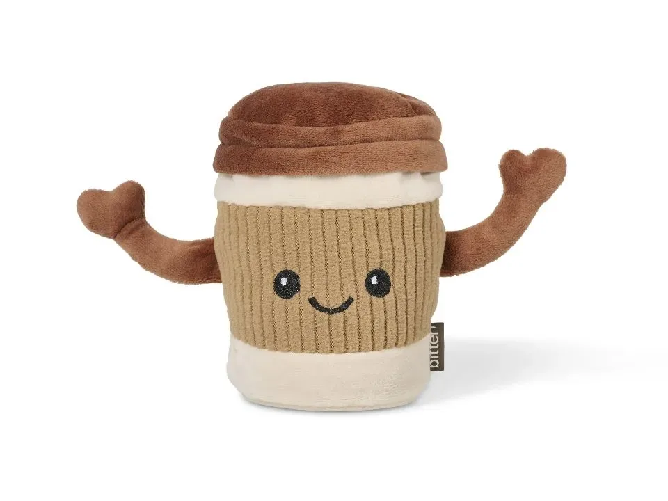 Bitten Latte To Go Kersenpitkussen Knuffel