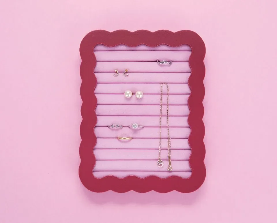Balvi Sieradenhouder Wiggly Rood Roze
