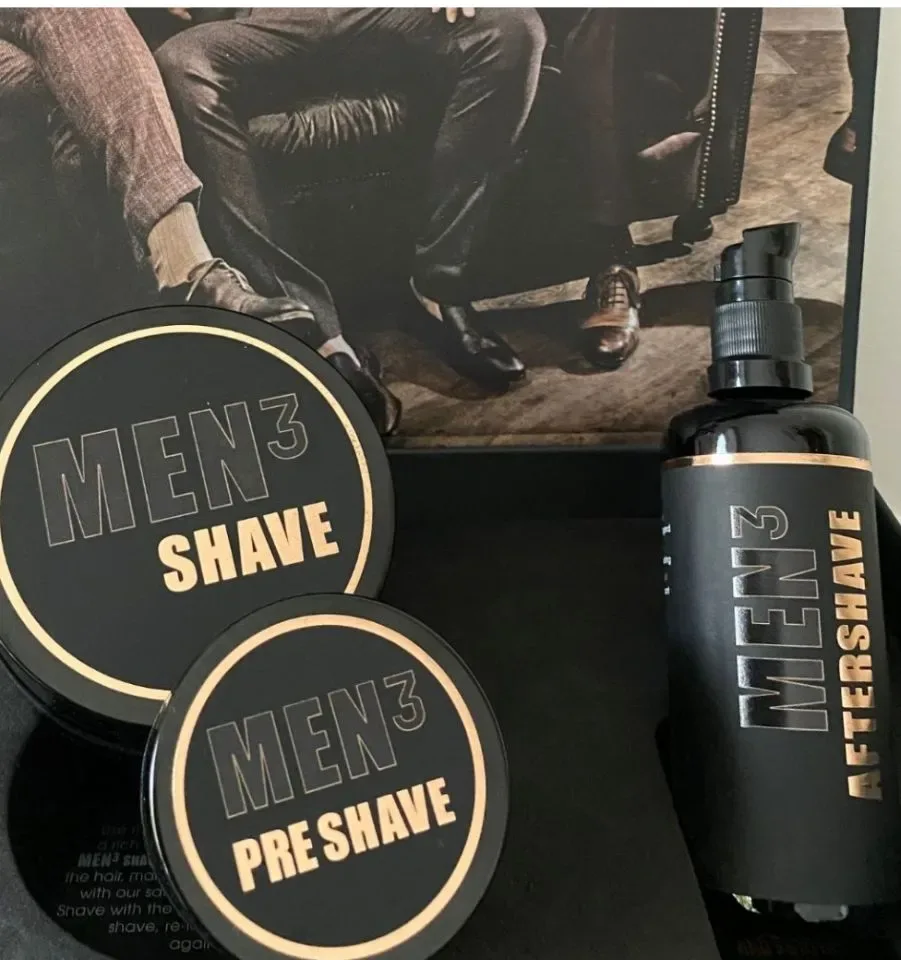 Men3 shaving box (pre-shave, shave, aftershave)