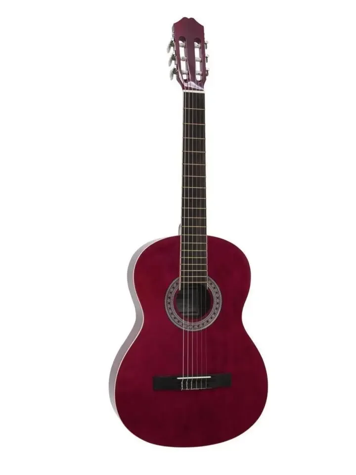DIMAVERY AC-303RD klassieke gitaar 4/4 rood