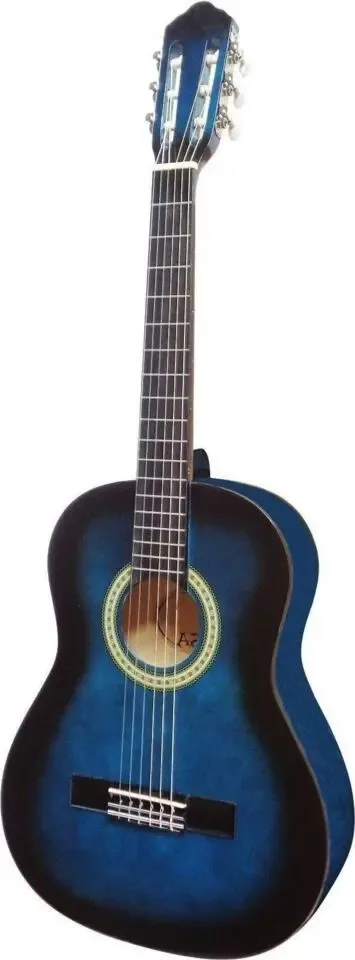MSA kinder/jeugd-gitaar klassiek 3/4, blauw, voor linkshandigen