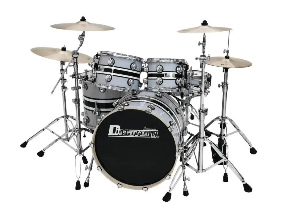 DIMAVERY DS-600 Drum set, white