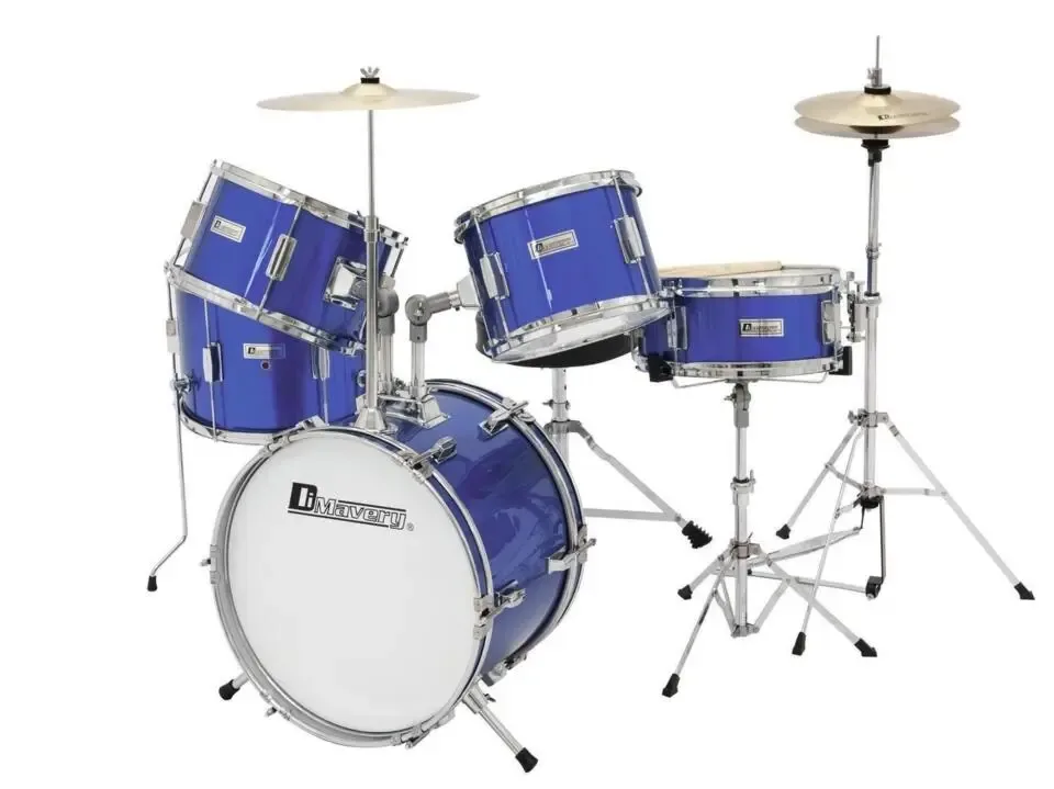 DIMAVERY JDS-305 Kids Drum Set, blue (5-9j)