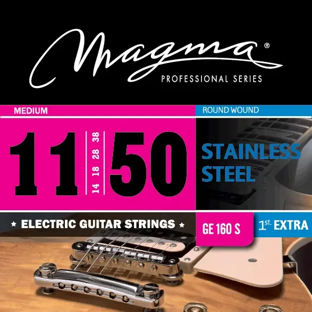 Magma GE160S snaren voor elektrische gitaar. 011-050 Roestvrij staal