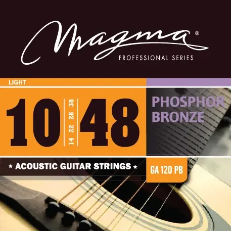 Magma phosphor bronze snaren voor western/folkgitaar Light 010-048