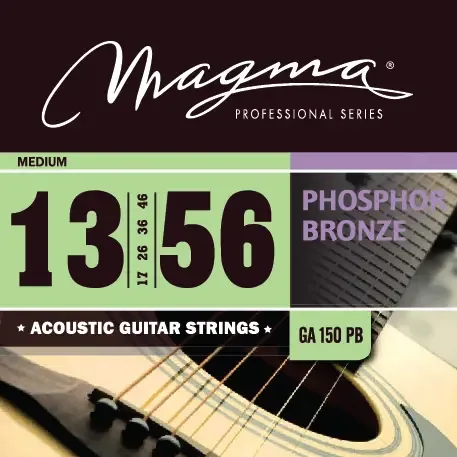Magma phosphor bronze snaren voor western/folkgitaar Medium 013-056
