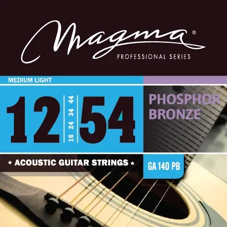Magma phosphor bronze snaren voor western/folkgitaar Medium Light 012-054