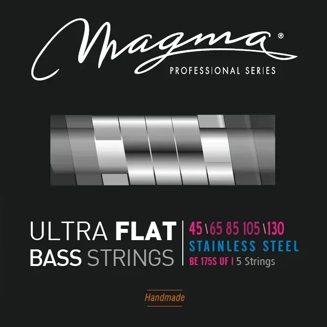 Magma snaren elektrische basgitaar 5str ultra FLATwound Light (045-105)