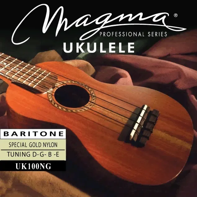 Magma UK100NG snaren voor sopraanukulele nylon, goud