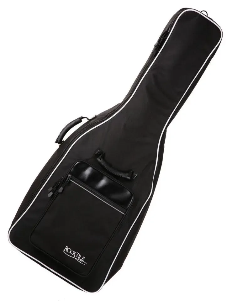 Rocktile tas voor akoestische basgitaar met draagriemen en gevulde voering