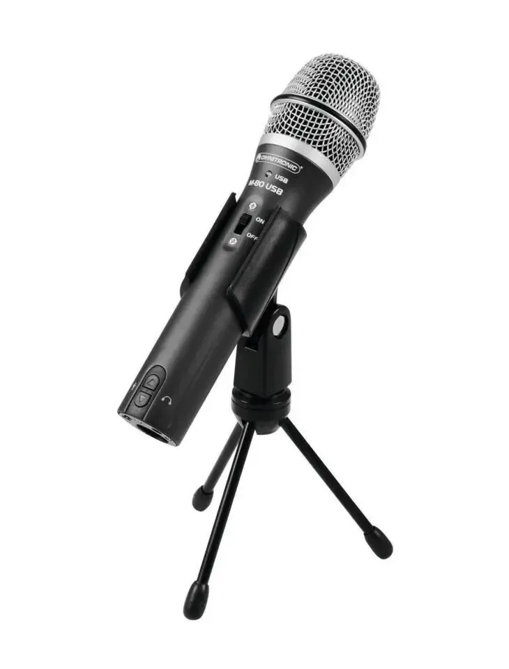 OMNITRONIC M-80 USB Dynamische Microfoon