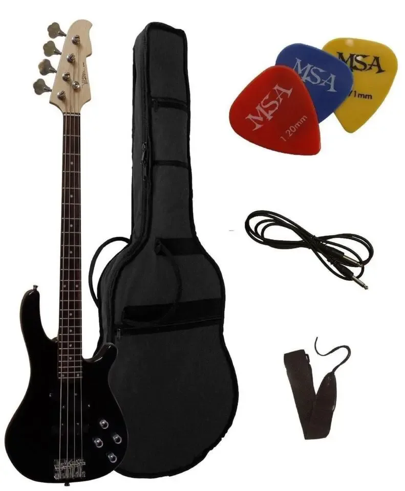 VISION JB-8 BK basgitaar met set