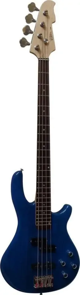 VISION JB-8 DBL basgitaar, donkerblauw