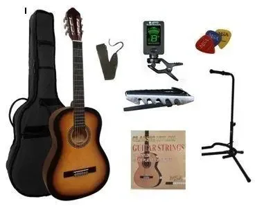 MSA C25 klassieke gitaar, sunburst, met starterset XL