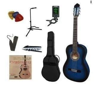 MSA CK120-L-BLS LINKSE klassieke gitaar, blueburst, met starterset XL