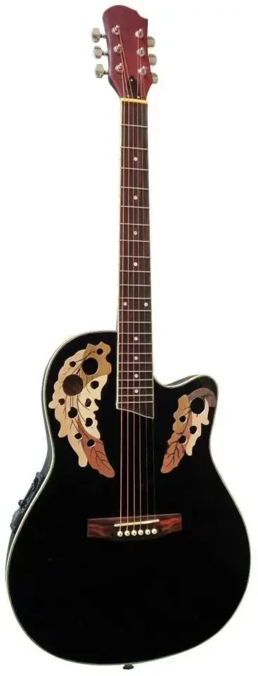 MSA RB400 BK roundback steelstring gitaar, elektro-akoestisch