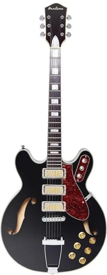 Airline H77 semi hollow body guitar (incl. case)