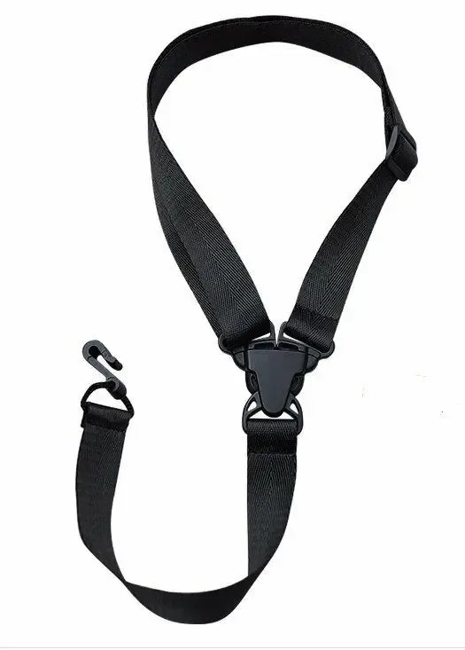 CLX clip-on ukelele strap halsband zwart