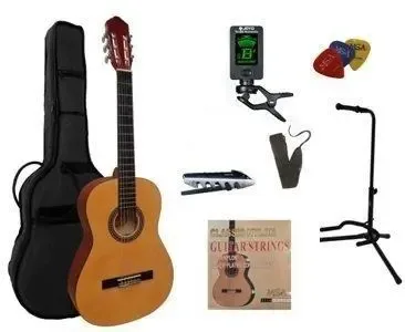 MSA C22 klassieke gitaar, naturel, met starterset XL