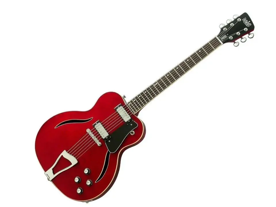 Eastwood Messenger, Semi Hollow Body Guitar, red