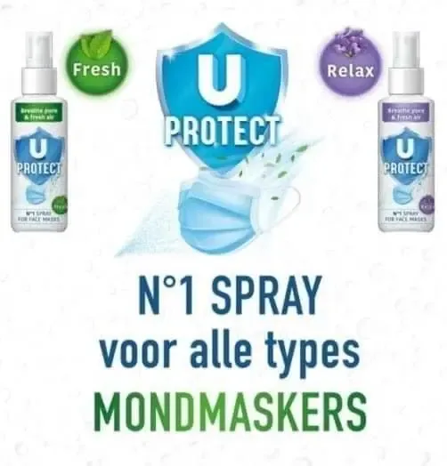 U PROTECT: Mondmasker spray: Fresh: lavendel, tijm, citroen