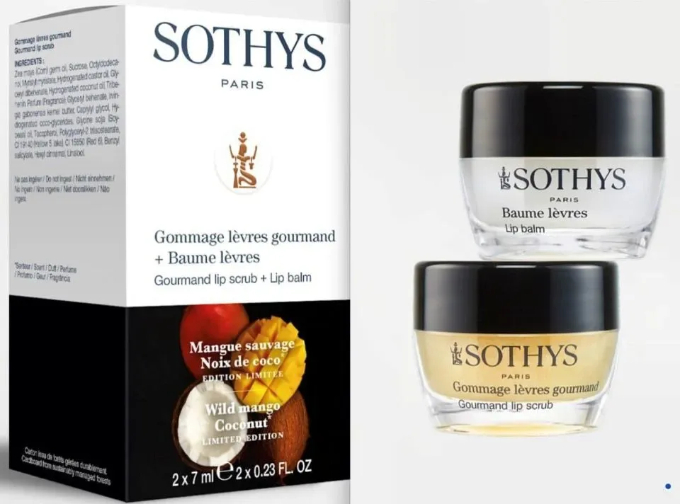 SOTHYS Duo lippen : Gommage lèvres gourmand + Baume lèvres