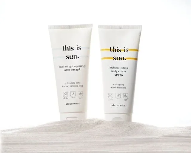 Body Cream SPF50 “this is sun.” + After Sun Body Gel “this is sun.”