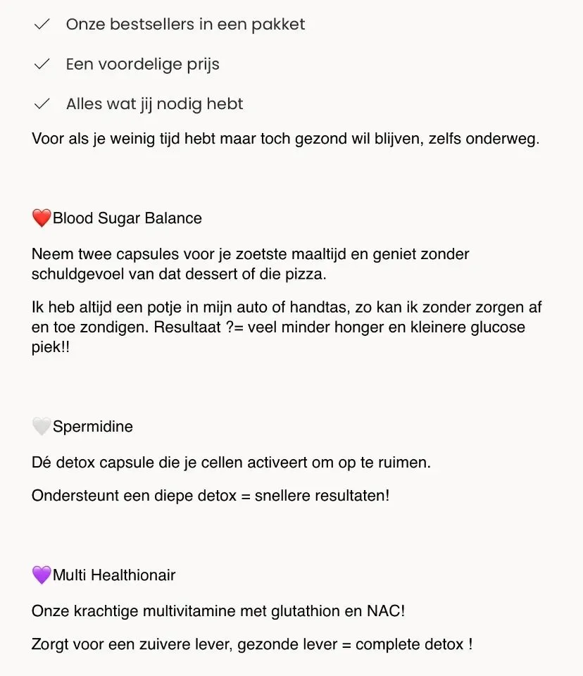 HEALTHY ON THE GO PACKAGE