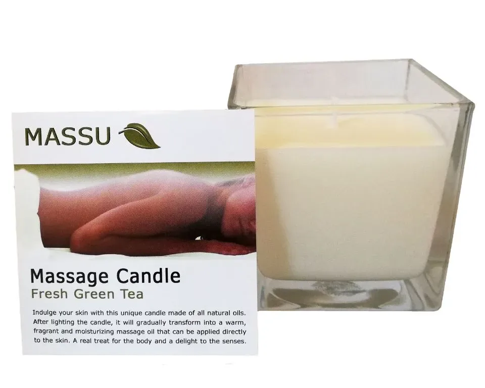 Massage Kaars GREEN TEA (200ml) MASSU