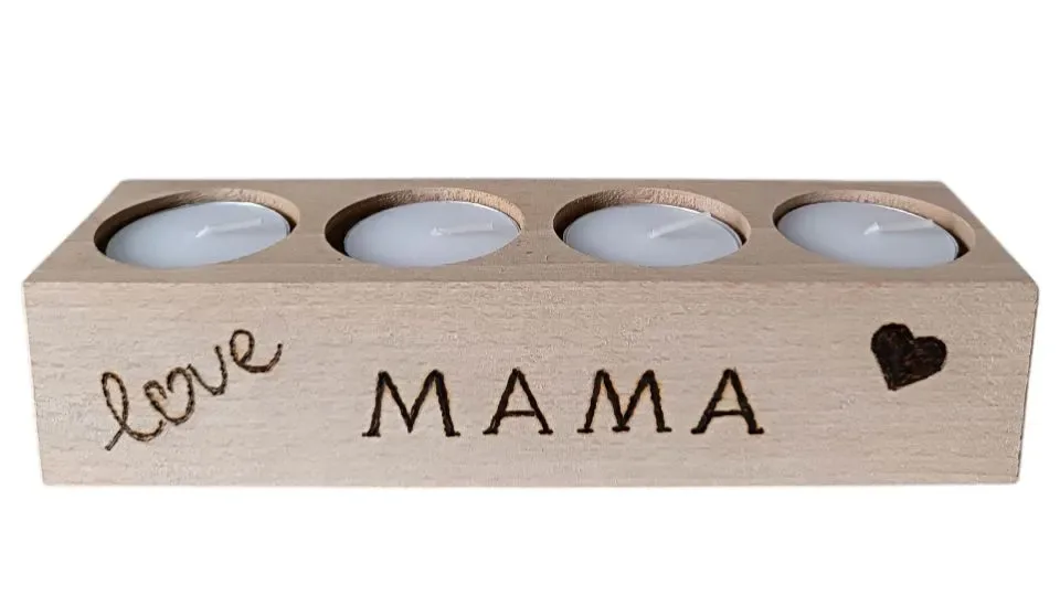 Theelichthouder Mama