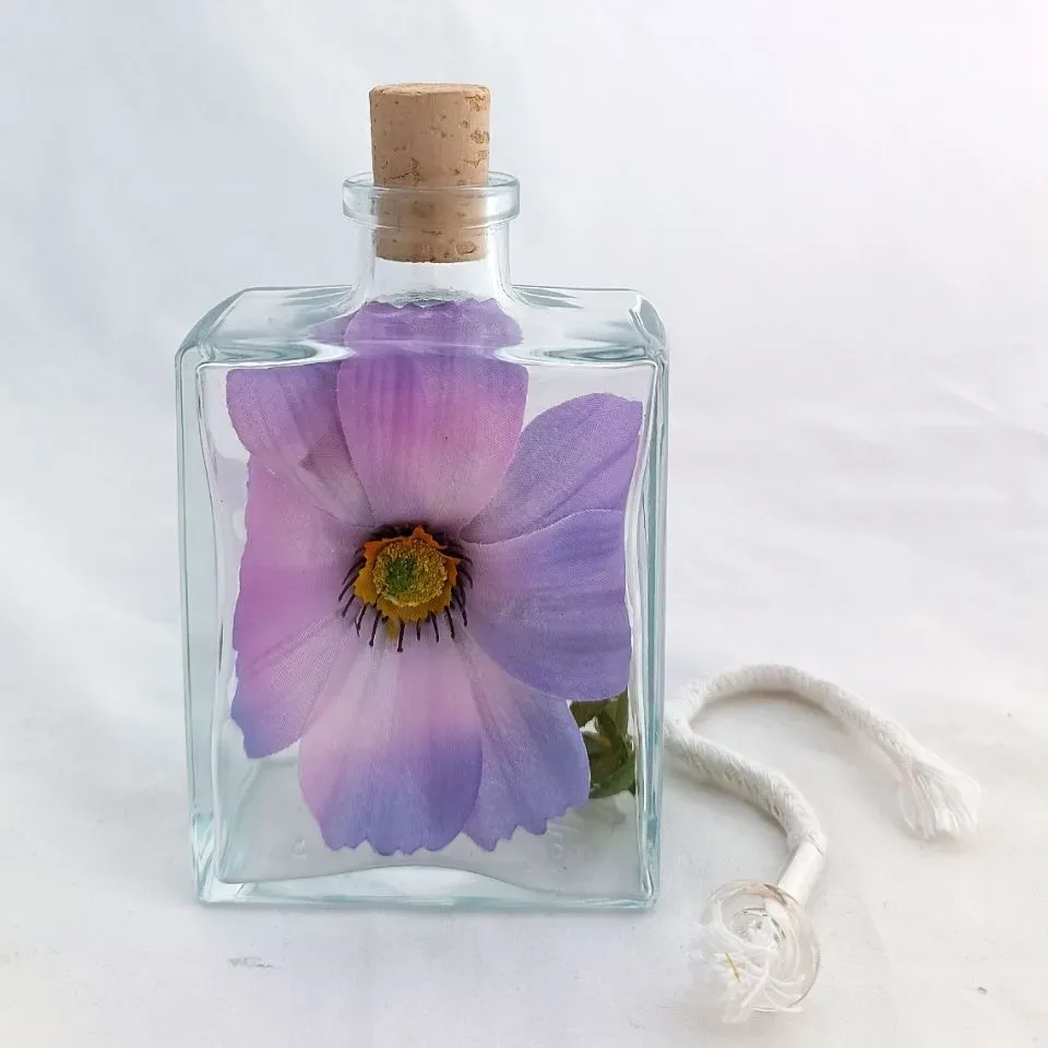 Olielamp Capri met Bloem (200 ml)