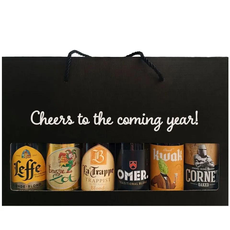 Bierpakket Blond Bier: Cheers to the coming year! - Geschenkdoos