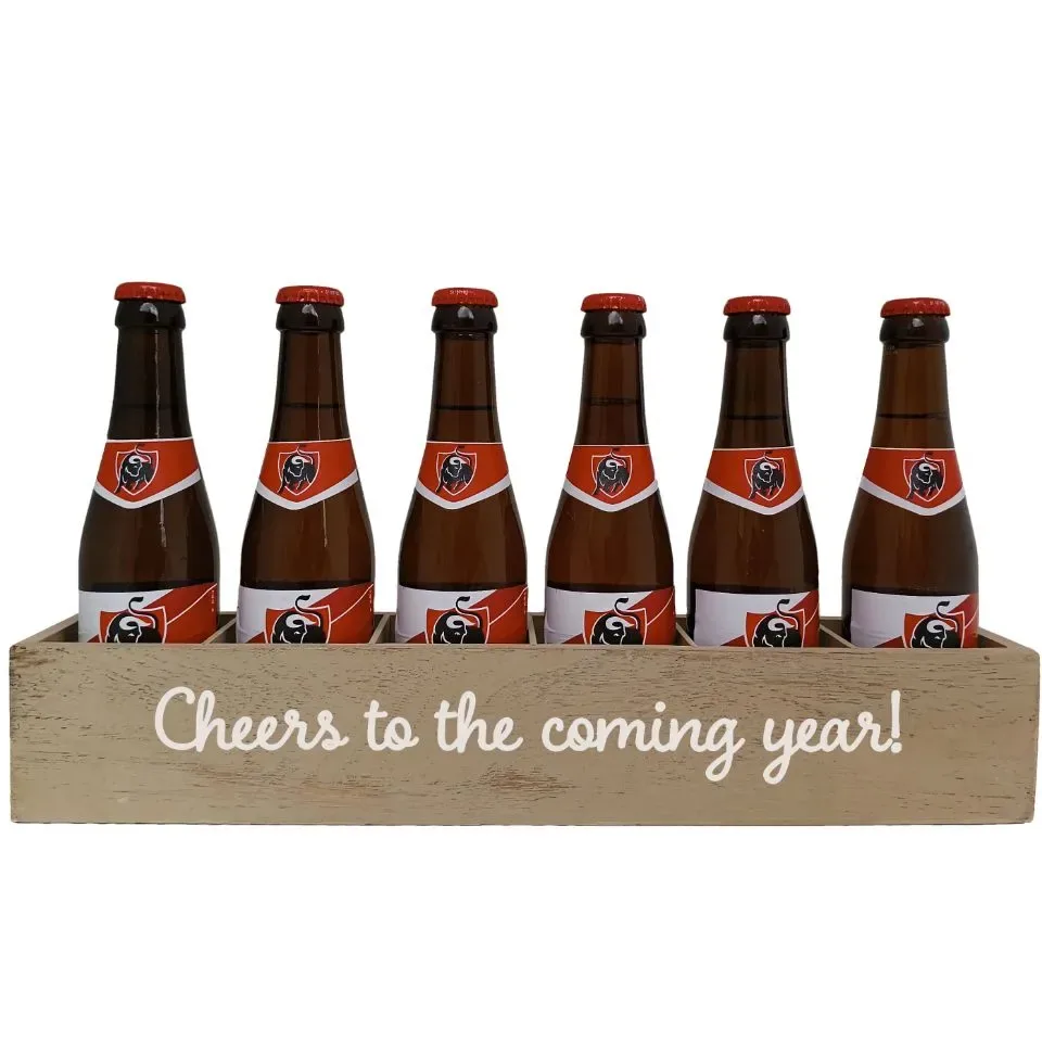 Jupiler Bierpakket : Cheers to the coming year! - Houten Kratje