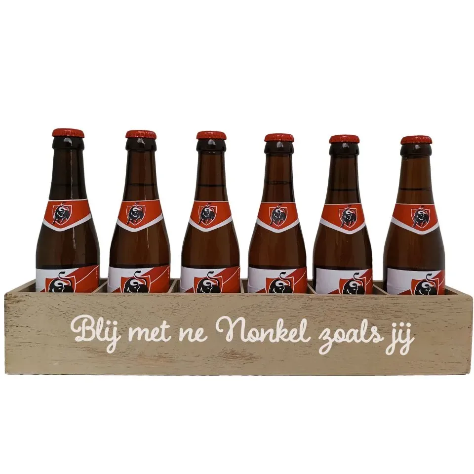 Jupiler Bierpakket : Blij met ne Nonkel zoals jij - Houten Kratje