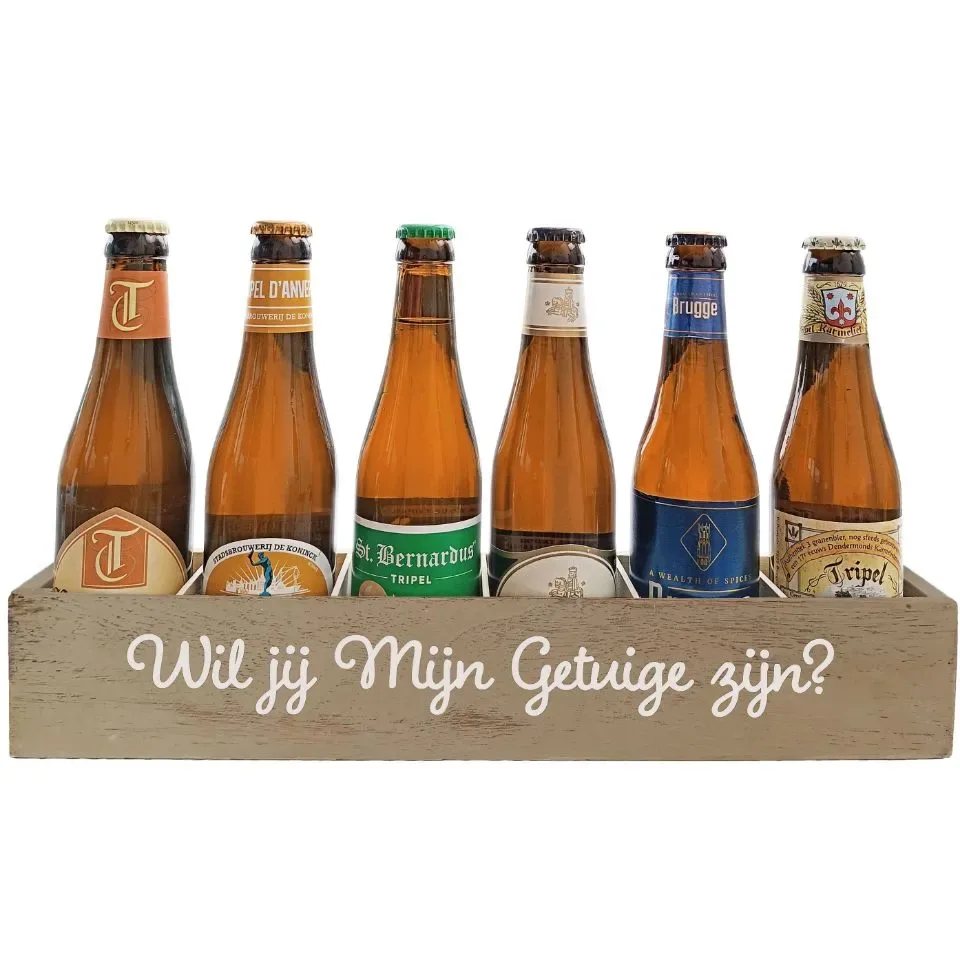 Bierpakket Tripel Bier: Wil jij Mijn Getuige zijn? - Kratje